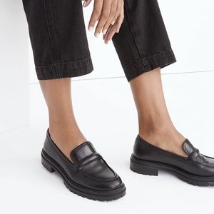 Madewell Black Leather Loafers